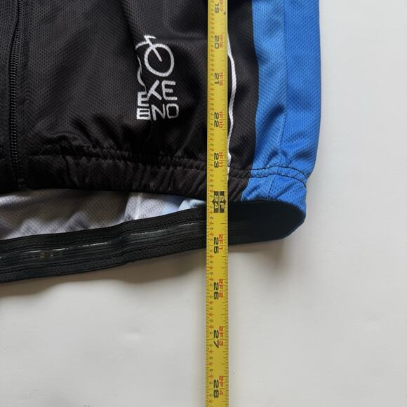 VEOBIKE Cycling Jersey XL Long Sleeve Full Zip Mens Polyester MTB Bike Shirt - Picture 5 of 6